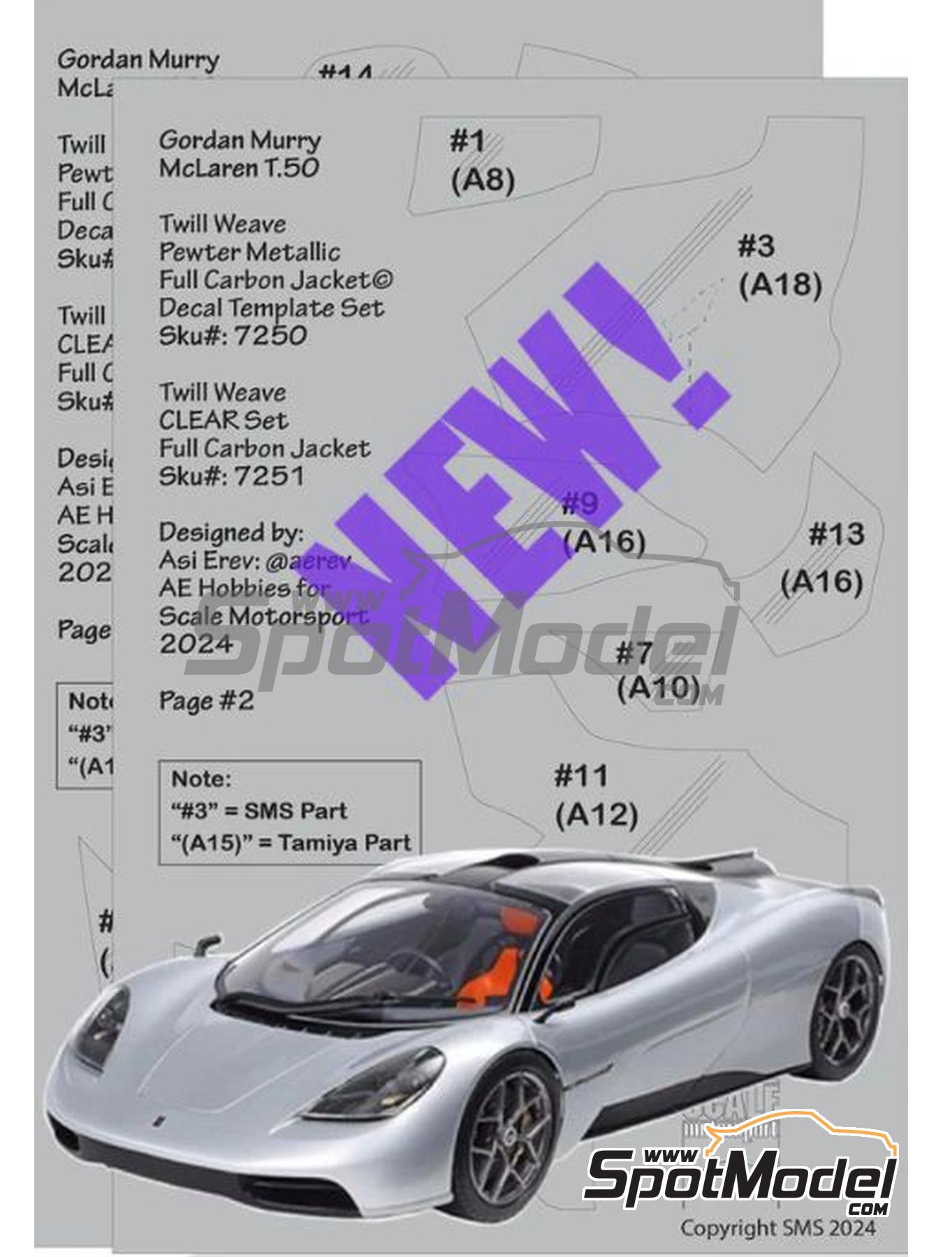パート11 Tamiya 1/24 Sports Car Series No.364 GMA T.50 Plastic Model